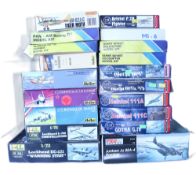 Nineteen various 1:72 and other scale plastic model Aircraft kits,