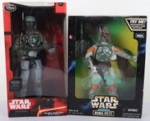 Two Star Wars Boba Fett 12 inch Action Figures Dolls Boxed.