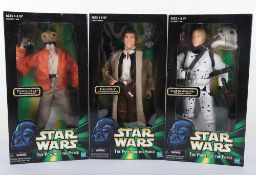 Three Star Wars The Power of the Force Action Collection 12 inch Action Figures Dolls boxed Hasbro 1