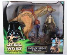 Scarce Star Wars Action Collection Power of the Jedi Captain Tarpals and Kaadu 12 inch Action Figure