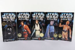 Five Star Wars Collector Series 12 inch Action Figures Dolls boxed 1997-1998.