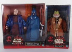 Two Star Wars Episode 1 Action Collection 12 inch Action Figures Dolls boxed Hasbro 1999-2000.
