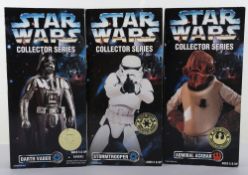 Three Star Wars Collectors Series 12 inch Action Figures Dolls Two Signed Kenner.