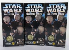 Three Star Wars Collector Series Cantina Band 12 inch Action Figures Dolls boxed 1997.
