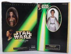 Two Star Wars Princess Leia 12 inch Action Figures Dolls Boxed Kenner 1998.