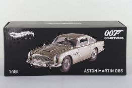 1:18 Scale Aston Martin DB5 James Bond 007 Goldfinger Hot Wheels Elite.