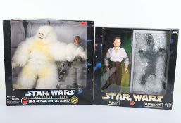 Two Star Wars Collector Series Action Collection 12 inch Action Figures Dolls Boxed Hasbro 1998.