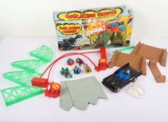 Scarce Vintage Comic Action Heroes The Exploding Bridge with Batmobile and Activator Boxed Denys Fis