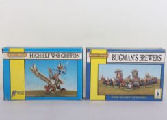 Two Vintage Warhammer Games Workshop Citadel Miniatures new in Box.