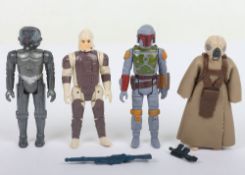 Four Vintage Star Wars Action Figures Kenner.