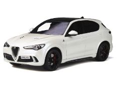 Ottomobile OT830 1:18 Scale Die Cast Alfa Romeo Stelvio Quadrifoglio Alfa White 2017.