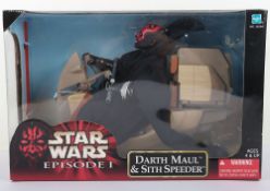 Star Wars Episode 1 Darth Maul and Speeder Bike 12 inch Action Figure Doll boxed.