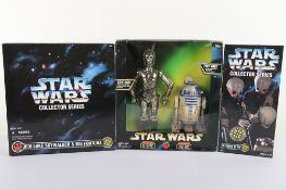 Three Star Wars Collector Series 12 inch Action Figures Dolls Boxed sets Hasbro 1998.