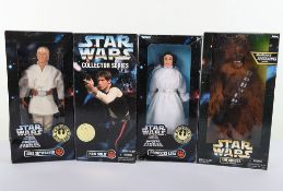 Four Star Wars Collector Series 12 inch Action Figures Dolls Boxed sets Hasbro 1998.