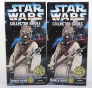 Two Star Wars Collector Series Tusken Raiders Sandpeople 12 inch Action Figures Dolls boxed Kenner,