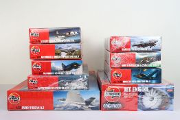 Nine Airfix 1:72 Scale Aircraft Model Kits all new in box.
