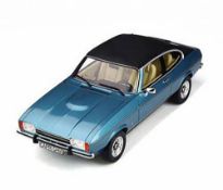Ottomobile OT810 1:18 Scale Die Cast Ford Capri Mk.2 Miami Blue Poly 1974.