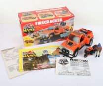 Vintage M.A.S.K. Mask Firecracker Complete Kenner Boxed vehicles with Action Figures.