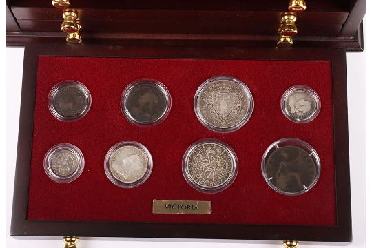 Danbury Mint, Monarchs of the Twentieth Century,  Last Six Decades of Silver, Last of the Halfcrowns - Image 5 of 16