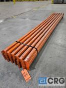 Lot of (6) 10 foot X 4 inches crossbeams, Teardrop style