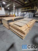 Lot of (25) 8 feet X 4 feet wood decking