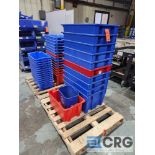 Lot of asst plastic storage bins