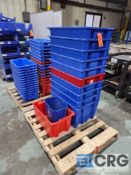 Lot of asst plastic storage bins