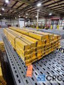 Lot of (38) 99" X 4 inches crossbeams,