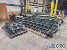 Approx 130-140 ft of Hytrol motorized roller conveyor, with legs ( 26 inch wide X 2 inch diameter