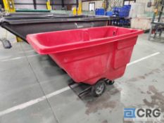 U-Line 30 inch X 68 inch portable plastic dump cart