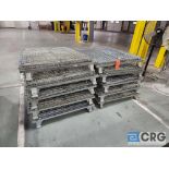 Lot of (10) 3 ft X 4 ft collapsing wire baskets