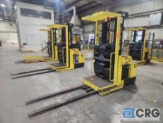 Hyster R30XMS3 electric order picker, 3804 hrs, 72 inch forks, 40 inch wide X 28 inch deep platform,