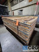 Lot of (20) 8 feet X 4 feet wood decking