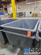 Bayhead Portable Plastic Tub Carts