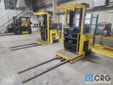 Hyster R30XMS3 electric order picker, 1582 hrs, 72 inch forks, 40 inch wide X 28 inch deep platform,