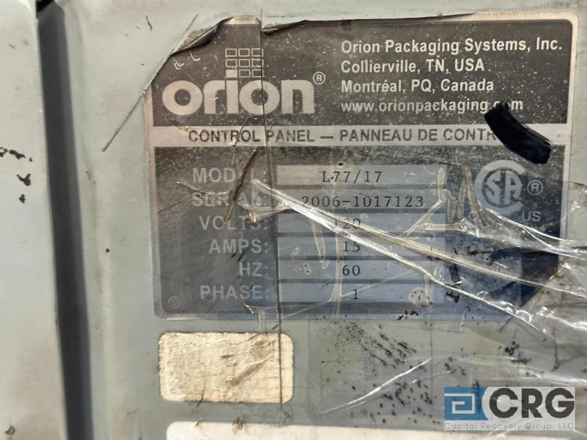 Orion Semi-Auto Pallet Stretch Wrapper - Image 2 of 2