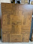 Lot of (30) 3ft x 4ft CPDF wood grain vinyl dance floor sections, (Grade B), 360 square feet