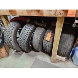 Lot of (5) assorted truck tires