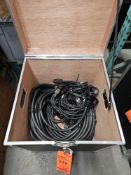 Lot of (2) 75 foot 19 pin multi cable with break in and break out and protective case
