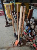 Lot of (4) assorted sledgehammers (3) 16 pounds, (1) 12 pounds