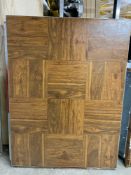 Lot of (30) 3ft x 4ft CPDF wood grain vinyl dance floor sections, (Grade B), 360 square feet