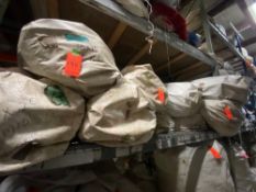 30ft x 60ft White high peak tent, TOP ONLY, 15ft ends x 30ft mid x 9ft pitch, straps attached,