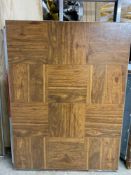 Lot of (30) 3ft x 4ft CPDF wood grain vinyl dance floor sections, (Grade B) 360 square feet