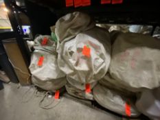 40ft X 90ft White High Peak tent, TOP ONLY, 20ft ends (2) 20ft and (1) 10ft mids, (4) 19 foot wood