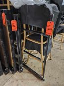 Lot of (6) GRANITE Industries 8 foot safety railings for stage with clamps