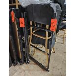 Lot of (6) GRANITE Industries 8 foot safety railings for stage with clamps