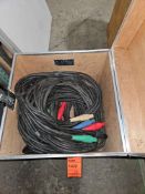 Lot of assorted (2) 50 foot, (1) 6 foot pigtail for attaching generator