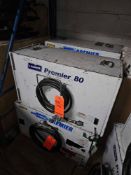 Lot of (2) 80K BTU L.B. White heaters, (NO T'STAT, DUCT or DIFFUSER)