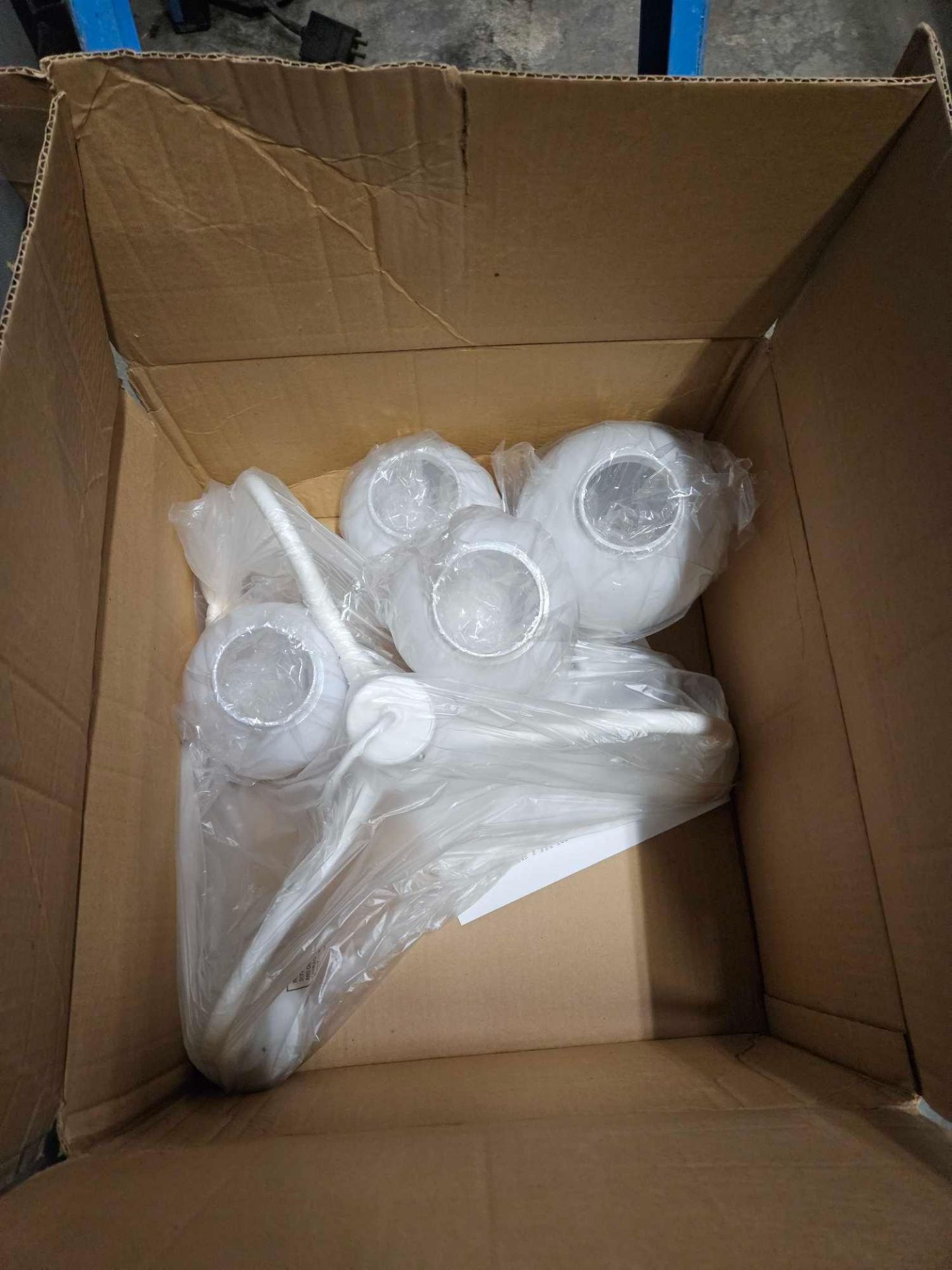 Lot of (2) 4 globe light fixtures, (NEW IN BOX) - Image 2 of 2