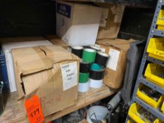 Lot of assorted tape, including (108) rolls of duct tape, and (5) 5in rolls of double sided tape